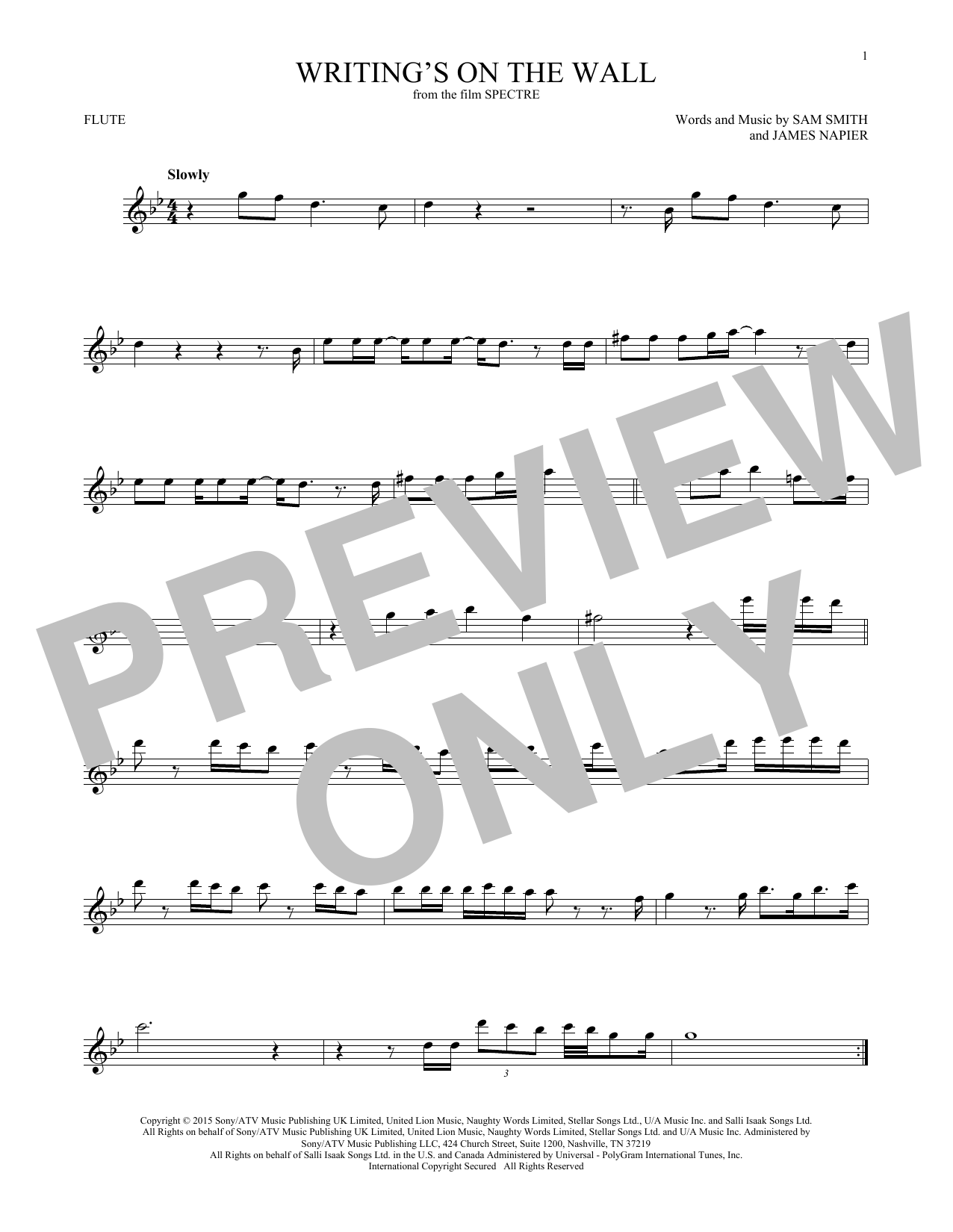 Product gallery: Page 1 of 1 Writing's On The Wall, Sam Smith
