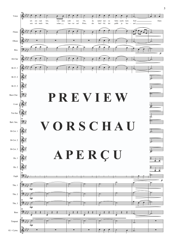Product gallery: Page 8 of 11 Vienna, City of my Dreams, , Solo Voice and Concert Band
