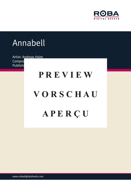 Product gallery: Page 2 of 3 Annabell , Holm, Andreas, Piano and Voice