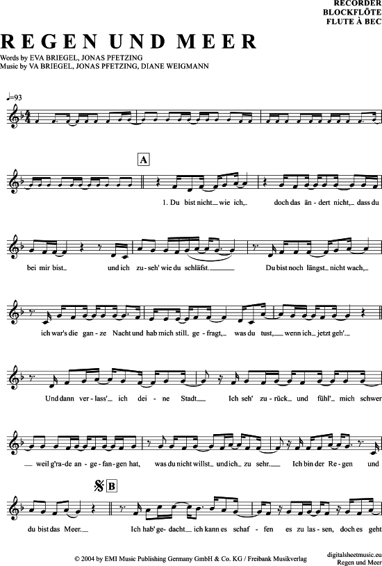 Product gallery: Page 1 of 4 Regen und Meer , Juli, (recorder)