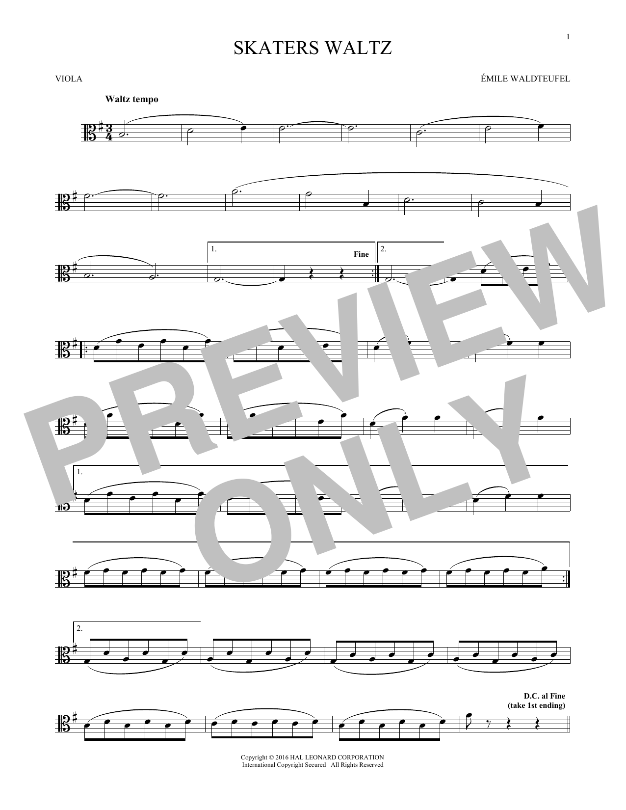 Product gallery: Page 1 of 1 The Skaters (Waltz), Emil Waldteufel