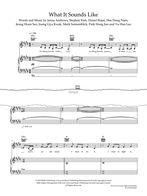 Produktgalerie: Seite 1 von 1 What It Sounds Like, Huntr/x, Gesang, Gitarre, Klavier