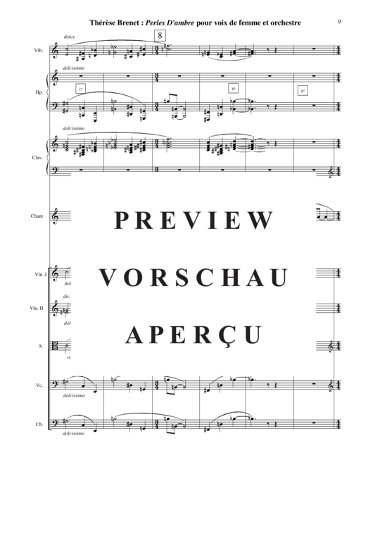 Product gallery: Page 10 of 21 Perles d'Ambre , , (soprano solo + orchestra) score only