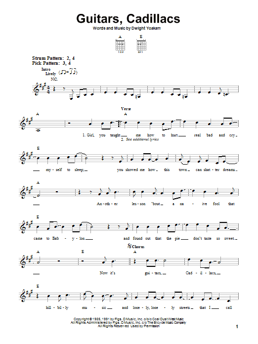 Produktbild zu: Guitars, Cadillacs