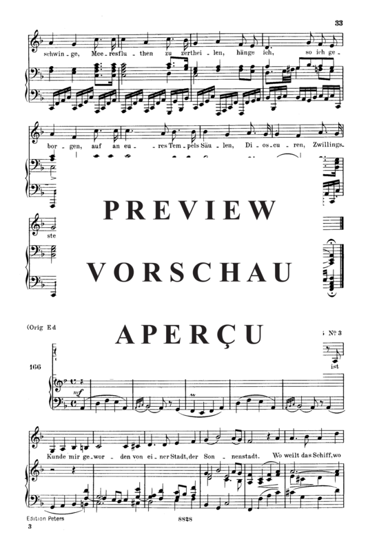 Product gallery: Page 3 of 3 Lied eines Schiffers an die Dioskuren D.360 in F-Dur, , Low Voice and Piano