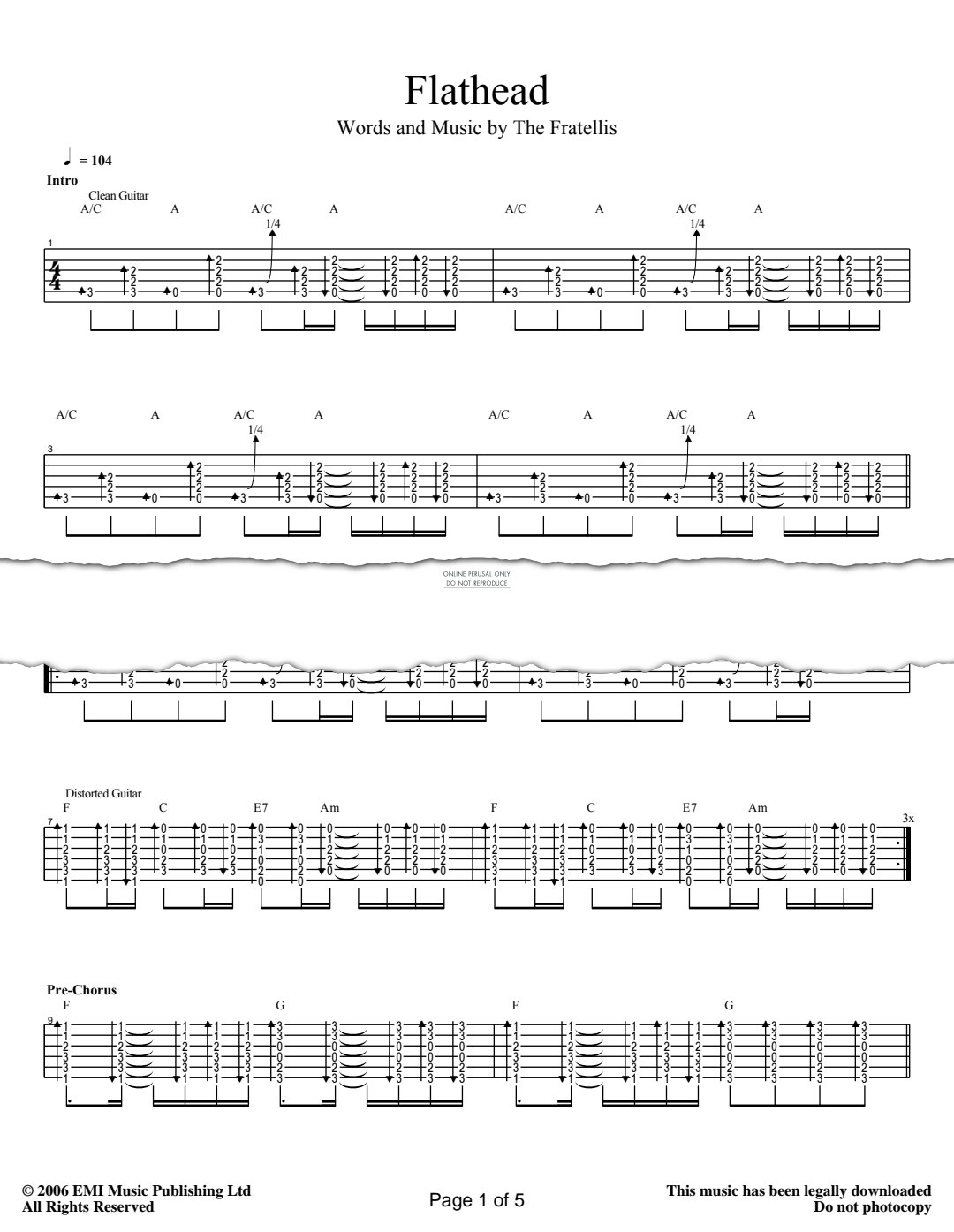 gallery: Flathead, Fratellis