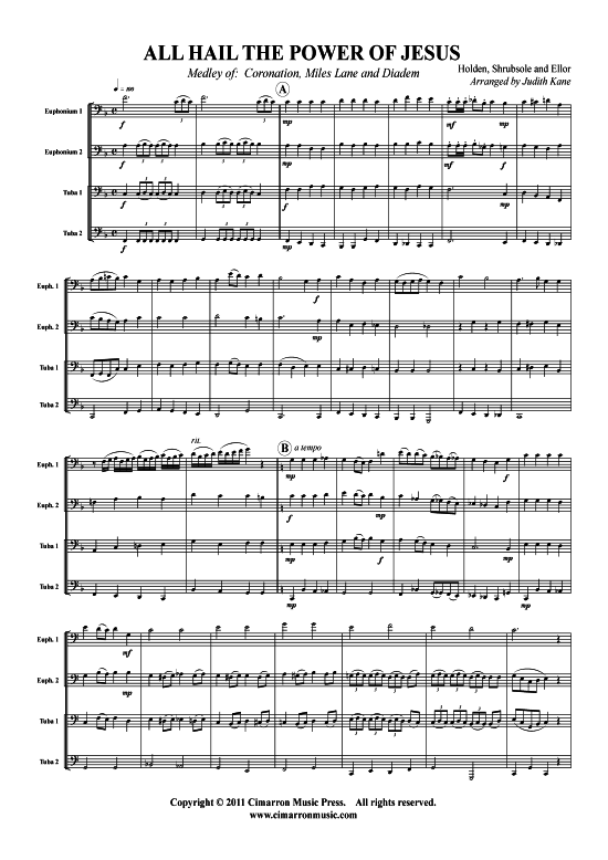 Product picture to: All Hail the Power of Jesus Schrubsole and Ellor