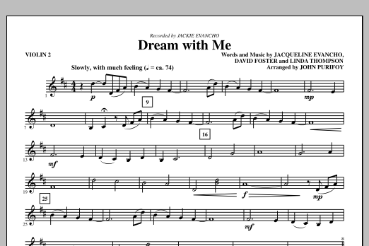 Product picture to: Dream With Me - Violin 2