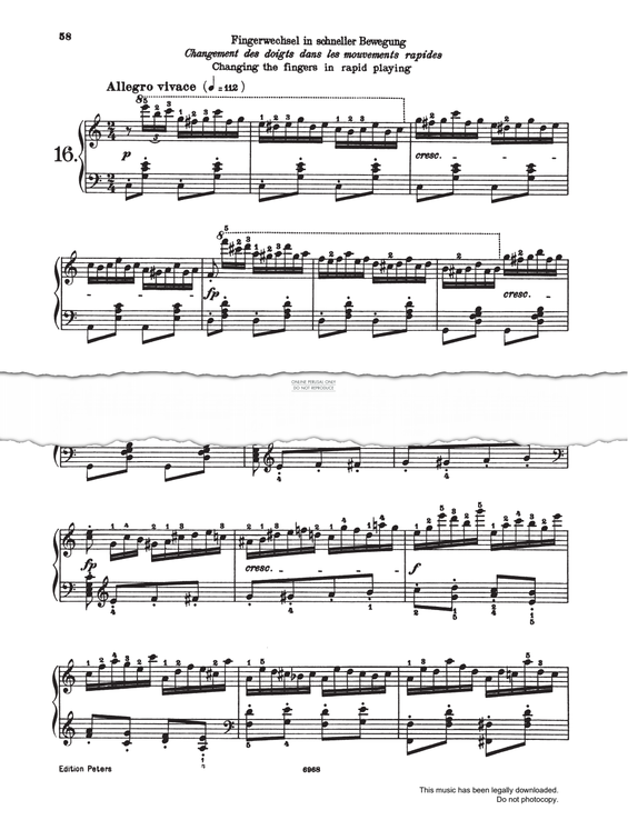 Produktbild zu: Allegro Vivace Study (Op. 740, No.16)