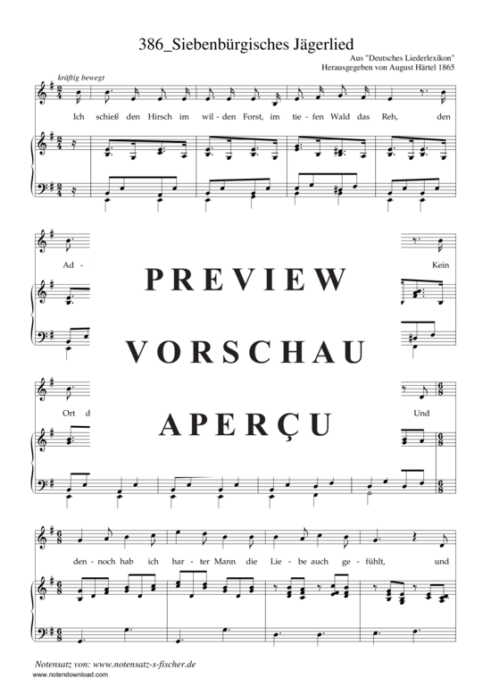 Product gallery: Page 2 of 3 Siebenbürgisches Jägerlied , , Piano and Voice