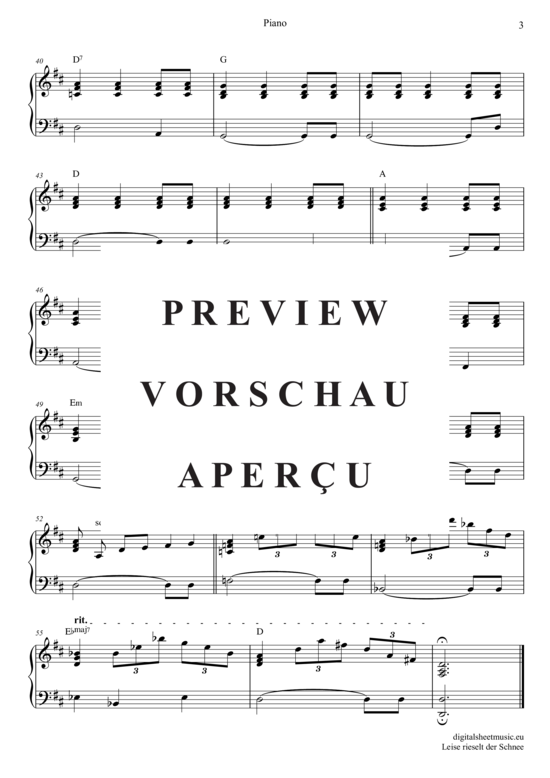 Product gallery: Page 15 of 15 Leise Rieselt Der Schnee , Weihnachten, (violin trio + piano)