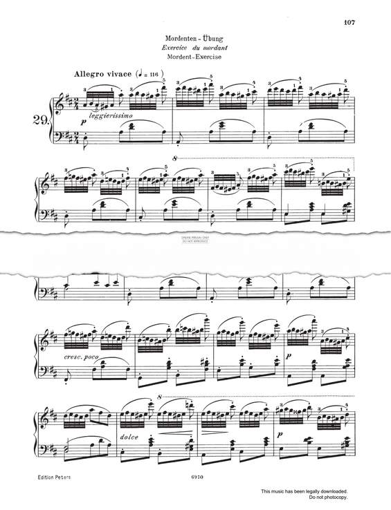 Produktbild zu: Allegro Vivace Study (Op. 740, No.29)