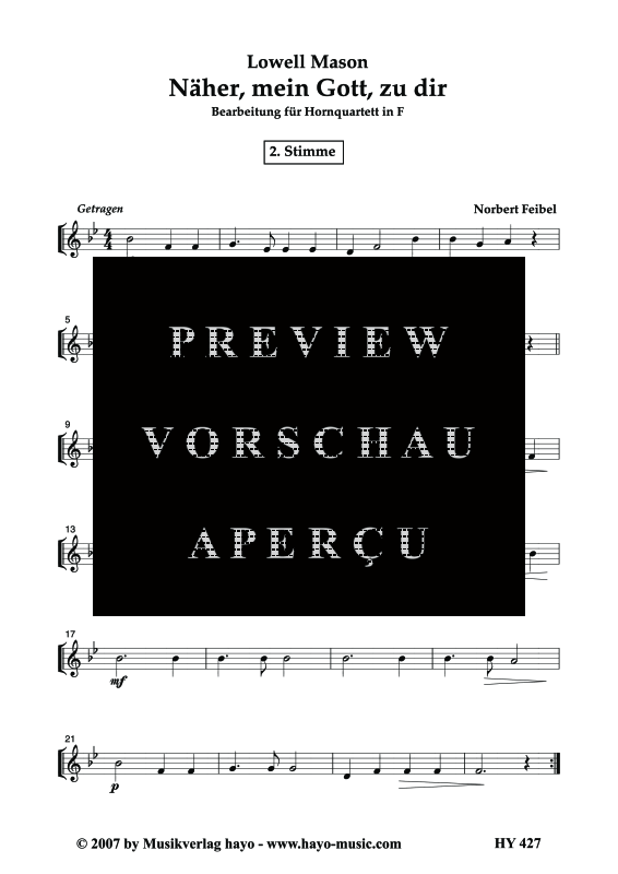 gallery: Näher, mein Gott, zu dir, , (Horn Quartett)
