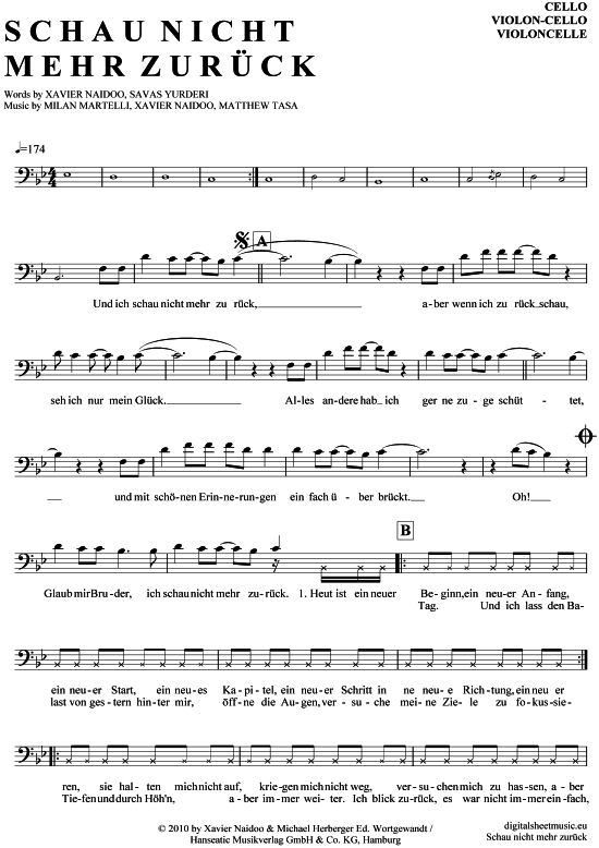 Produktbild zu: Schau nicht mehr zurück Xavas