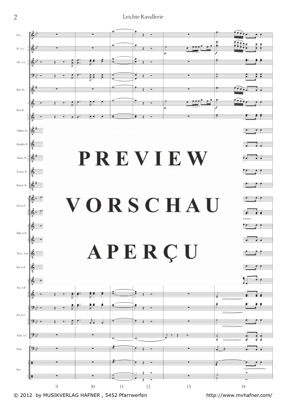 Product gallery: Page 7 of 11 Leichte Kavallerie, , (large wind orchestra)