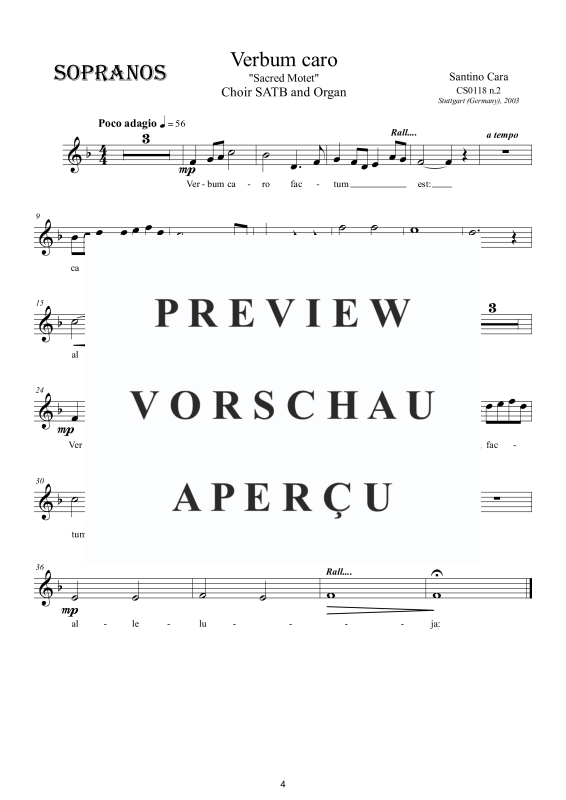Produktgalerie: Seite 5 von 8 Verbum caro - Motette, , Gemischter Chor und Orgel