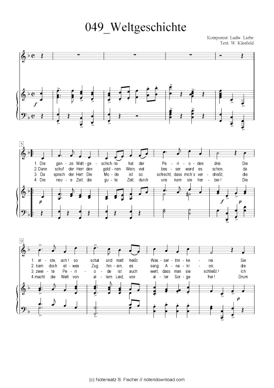 Product gallery: Page 1 of 4 Weltgeschichte , , Piano and Voice