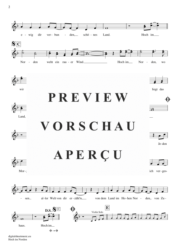 Product gallery: Page 3 of 4 Hoch Im Norden, Santiano, (violin)