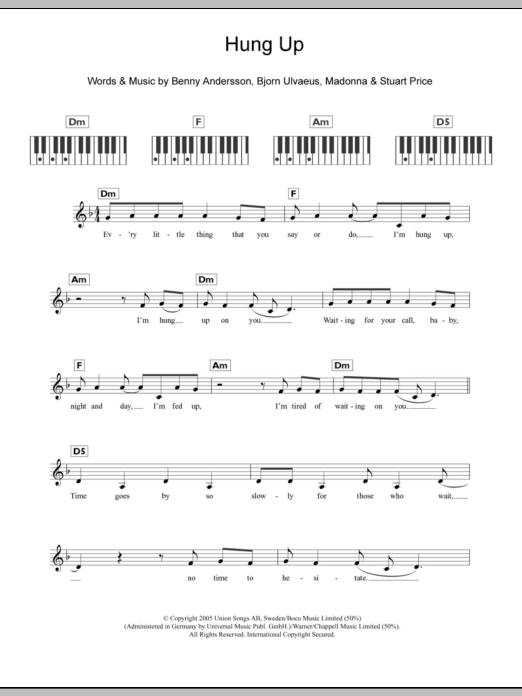 Product picture to:  Hung Up - Madonna