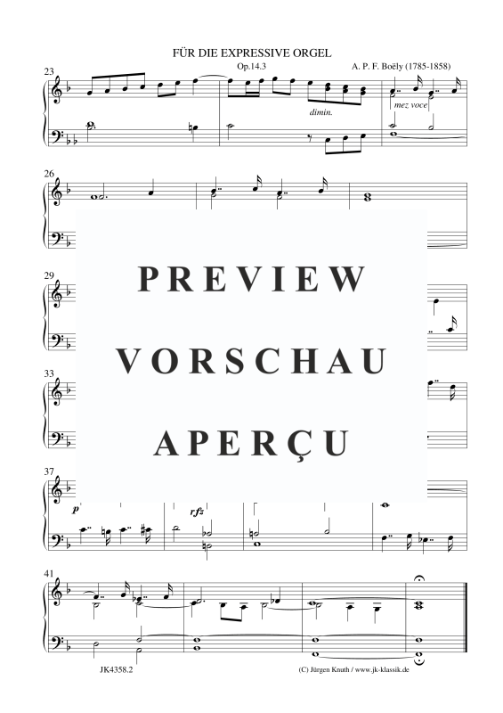 Produktgalerie: Seite 3 von 3 Für die Expressive Orgel Op.14.3, , Orgel Solo