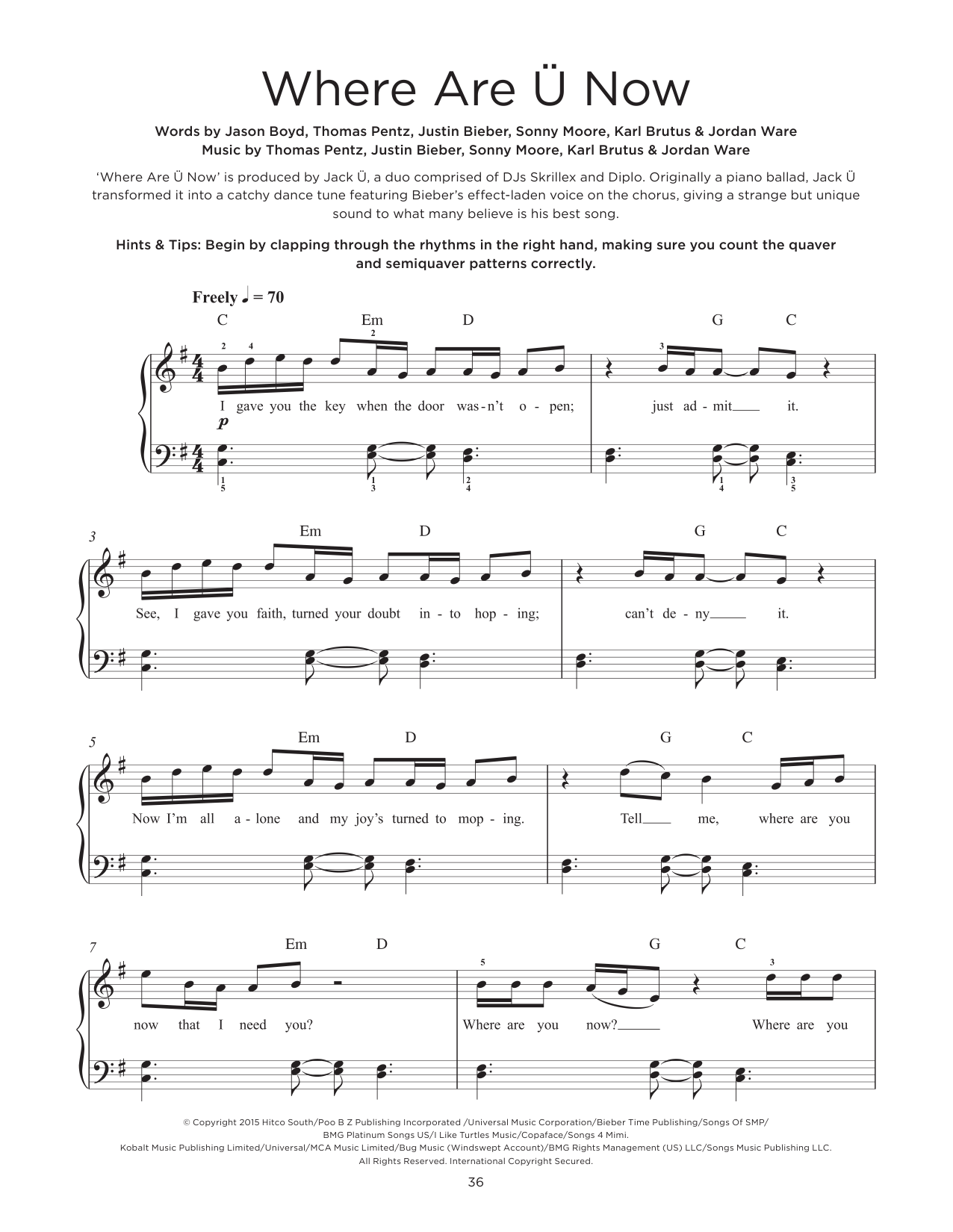 Produktbild zu:  Where Are U Now - Skrillex & Diplo With Justin Bieber