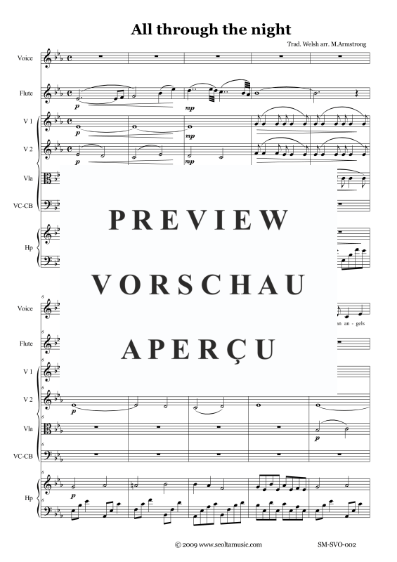 Produktgalerie: Seite 4 von 11 All through the Night, , Solo Gesang und kleines Orchester