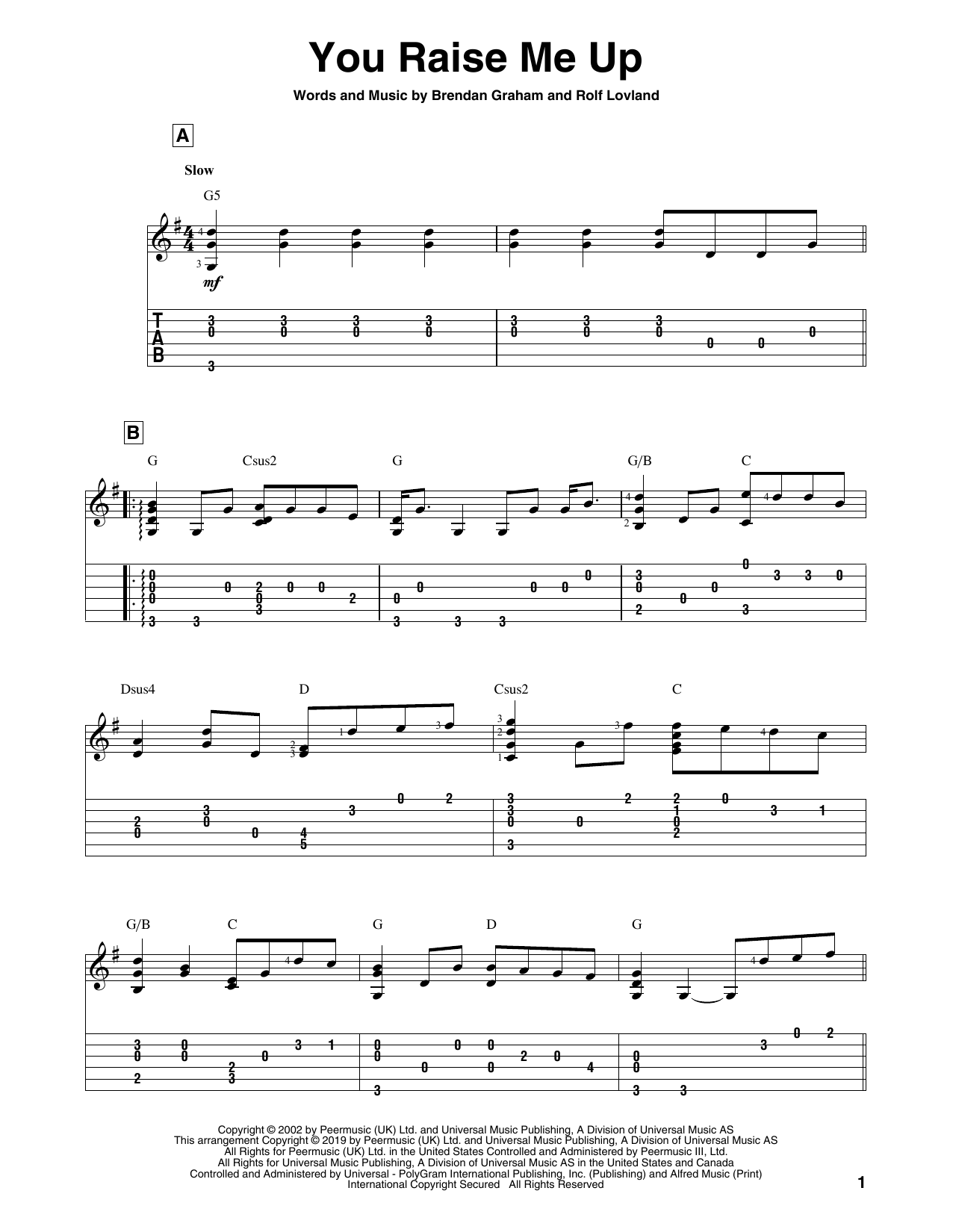 Produktbild zu: You Raise Me Up