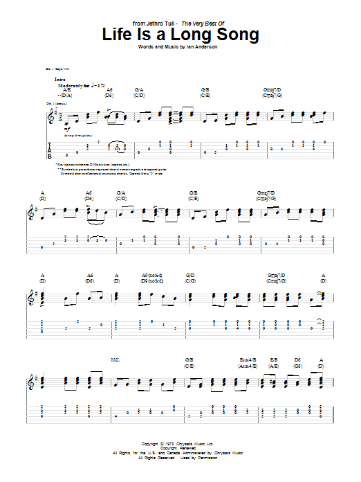 Product gallery: Page 1 of 1 Life Is A Long Song, Jethro Tull