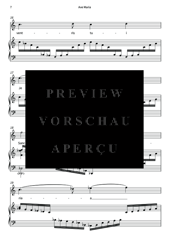 Produktgalerie: Seite 9 von 11 Impressionen nach Ave Maria, , Gesang und Klavier