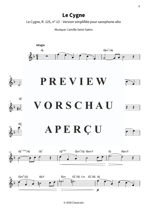 Produktgalerie: Seite 10 von 11 Sons doux à l´alto saxophone - Rêveries & classiques tendres - Versions simplifiées, , Altsaxophon in Es