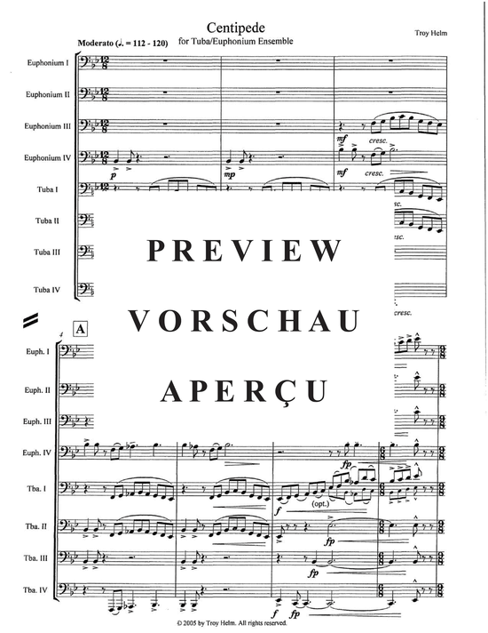 Produktgalerie: Seite 5 von 21 Centipede , , (Tuba Ensemble EEEETTTT)