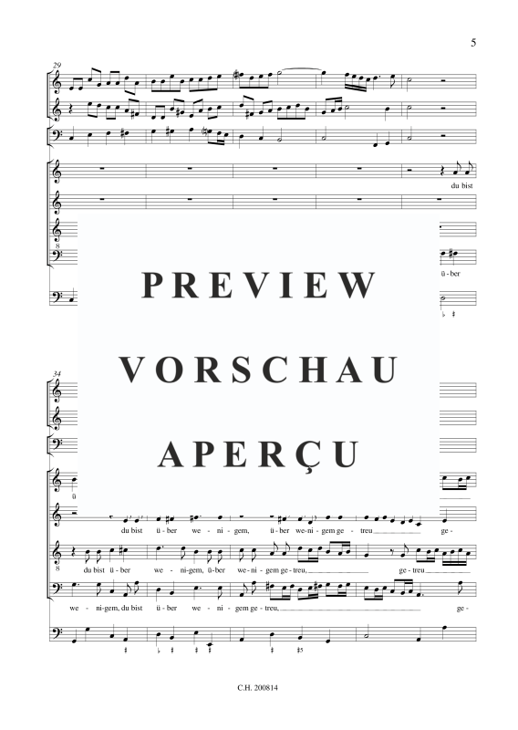 gallery: Ei, du frommer und getreuer Knecht, , (Gemischtes Ensemble 8 Stimmen, 2x Violine, 3x Viole oder Trombone, BC)
