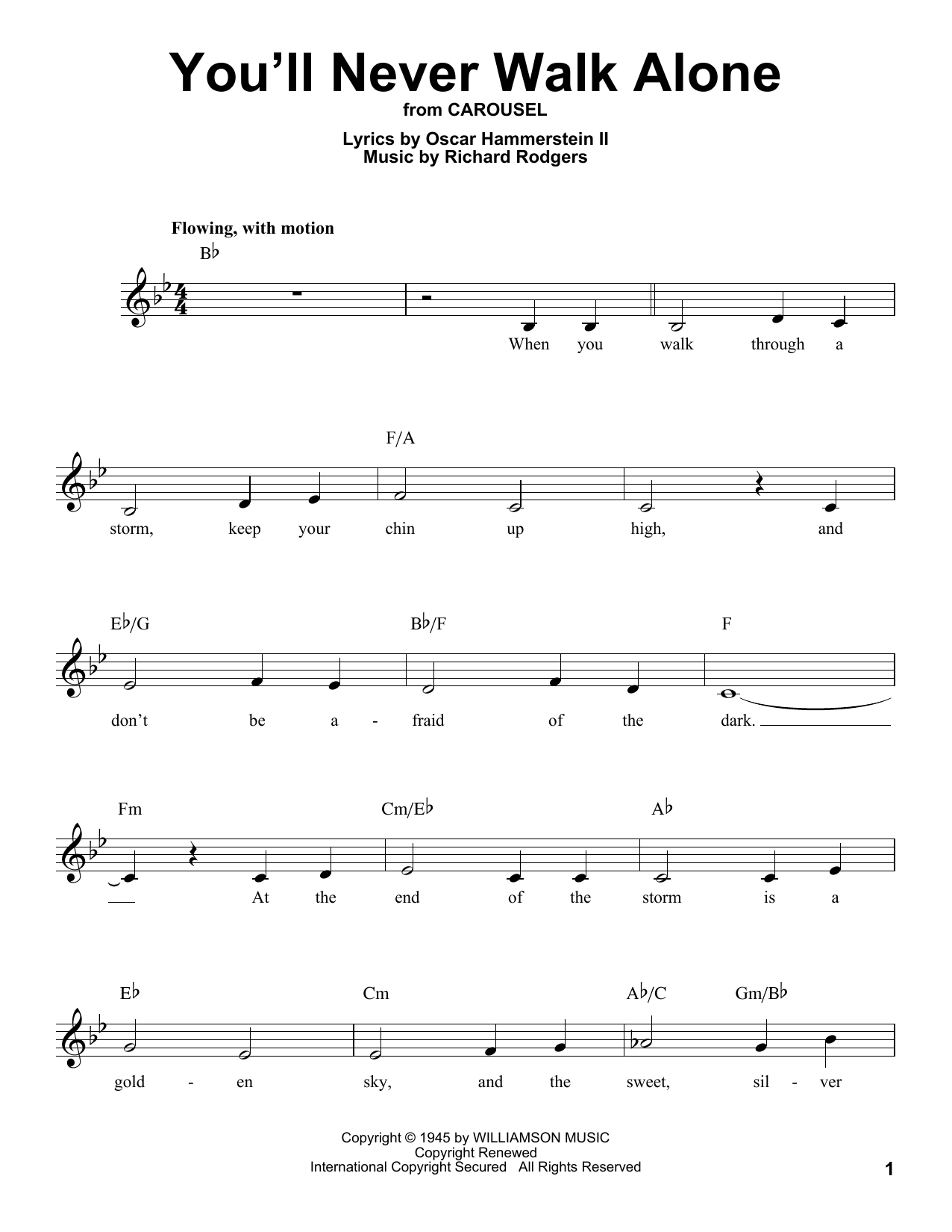 Produktbild zu: You'll Never Walk Alone (from Carousel)