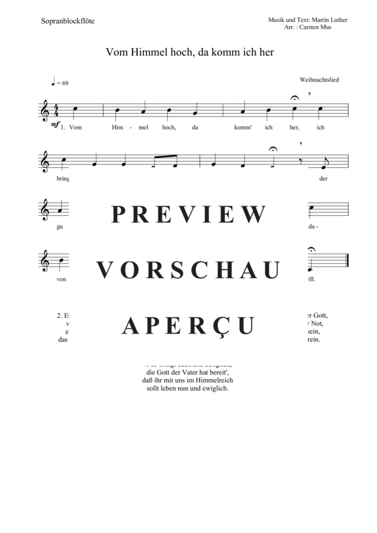 Product picture to: Vom Himmel hoch, da komm ich her Martin Luther