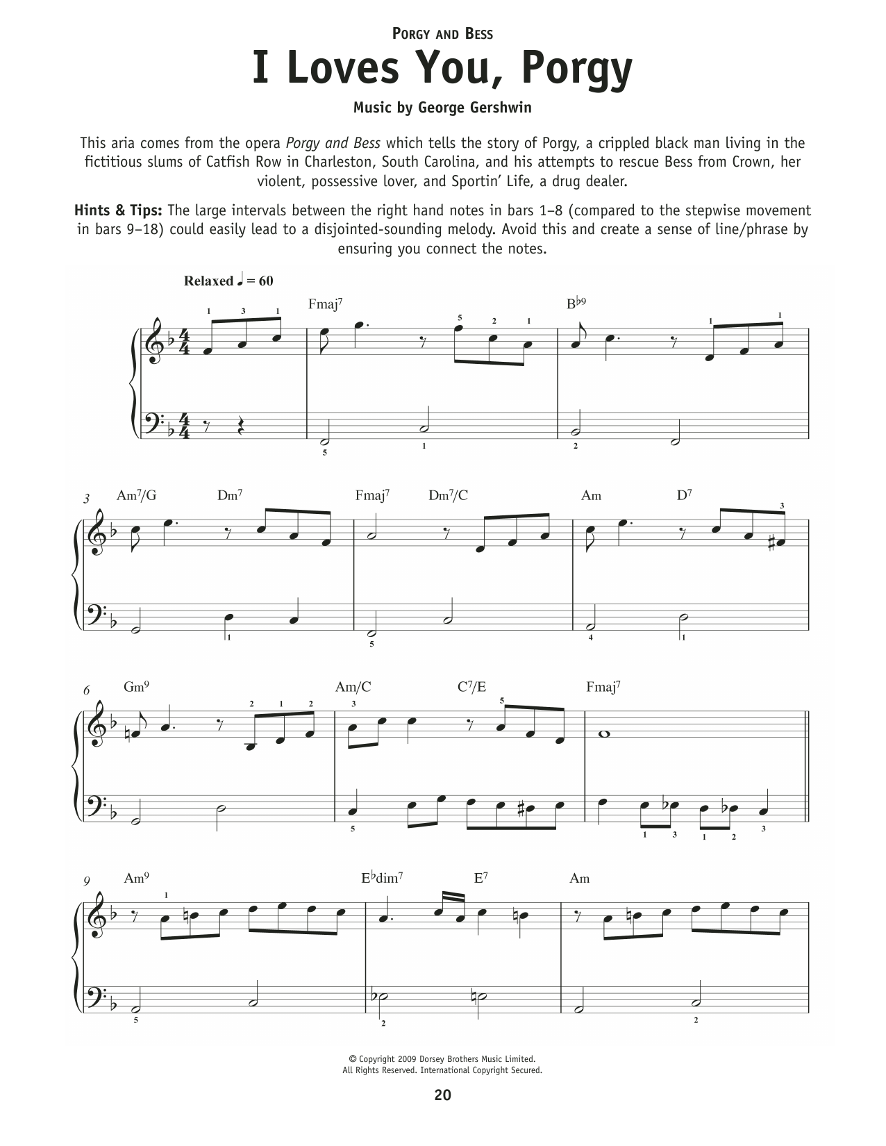 Produktgalerie: Seite 1 von 1 I Loves You, Porgy (from Porgy and Bess), George Gershwin, Klavier