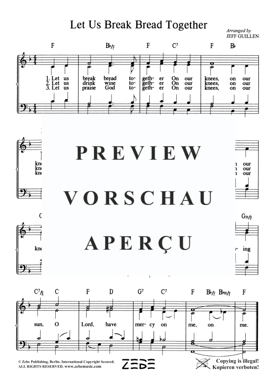 gallery: Let Us Break Bread, , Gemischter Chor