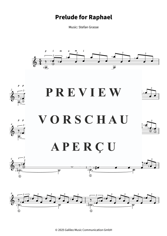 Produktgalerie: Seite 5 von 6 Prelude for Raphael, , Klassische Gitarre