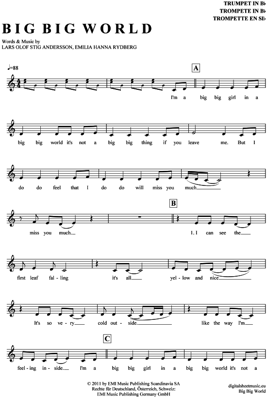 Produktbild zu: Big Big World Emilia