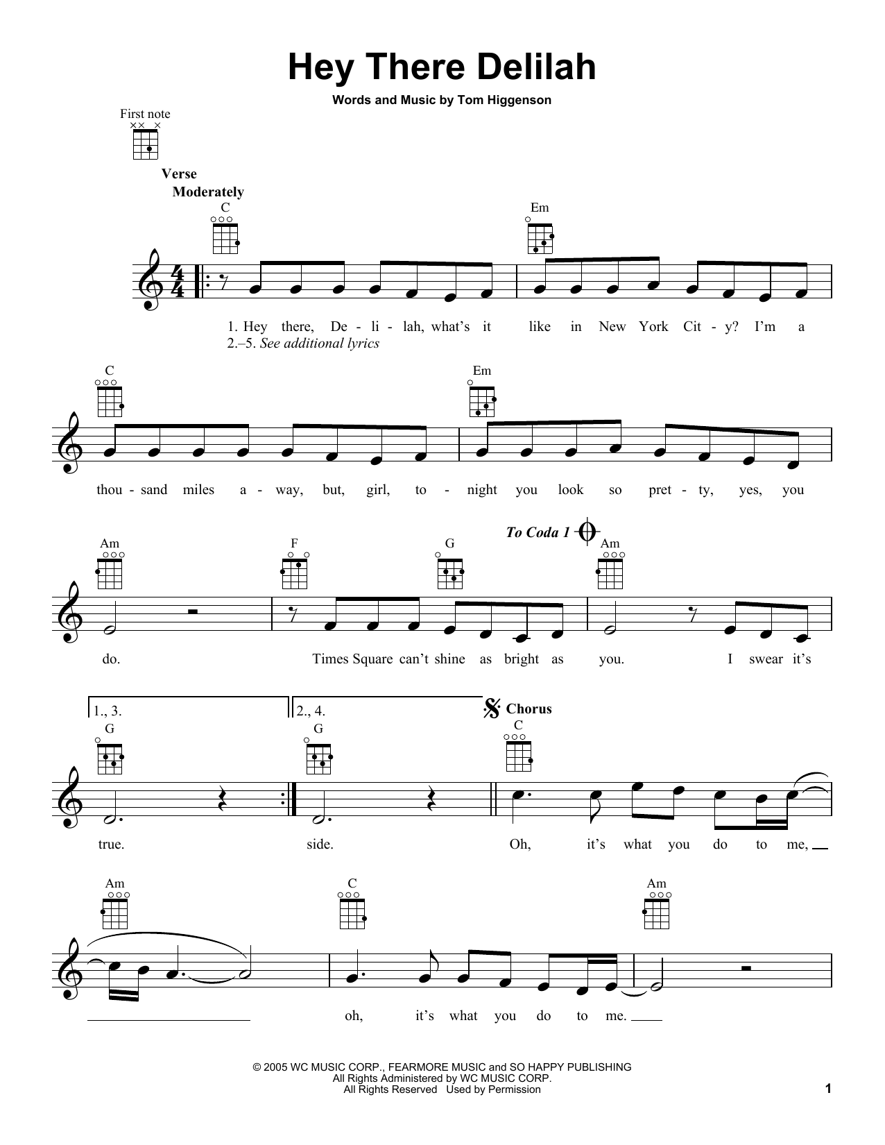 Product gallery: Page 1 of 1 Hey There Delilah, Plain White Ts