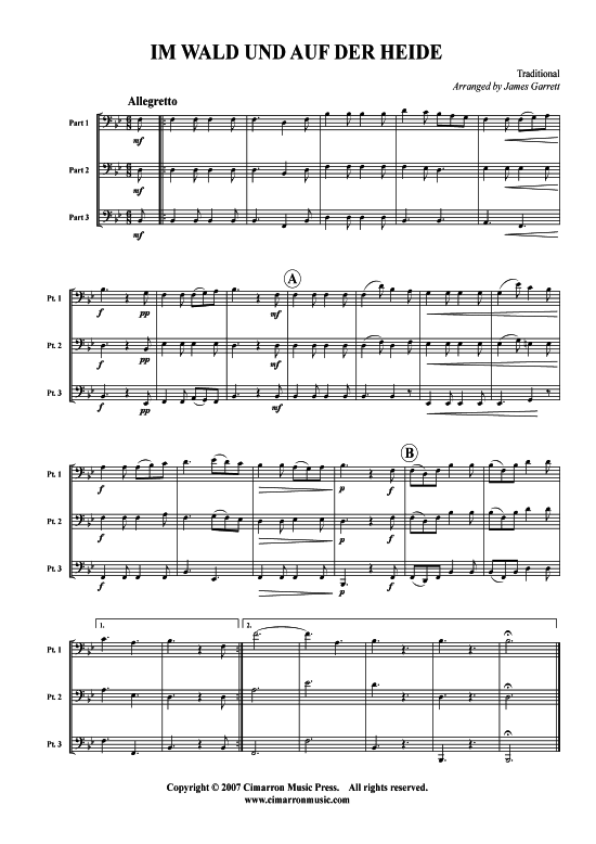 gallery: Im Wald und auf der Heide , , (2x baritone + tuba)