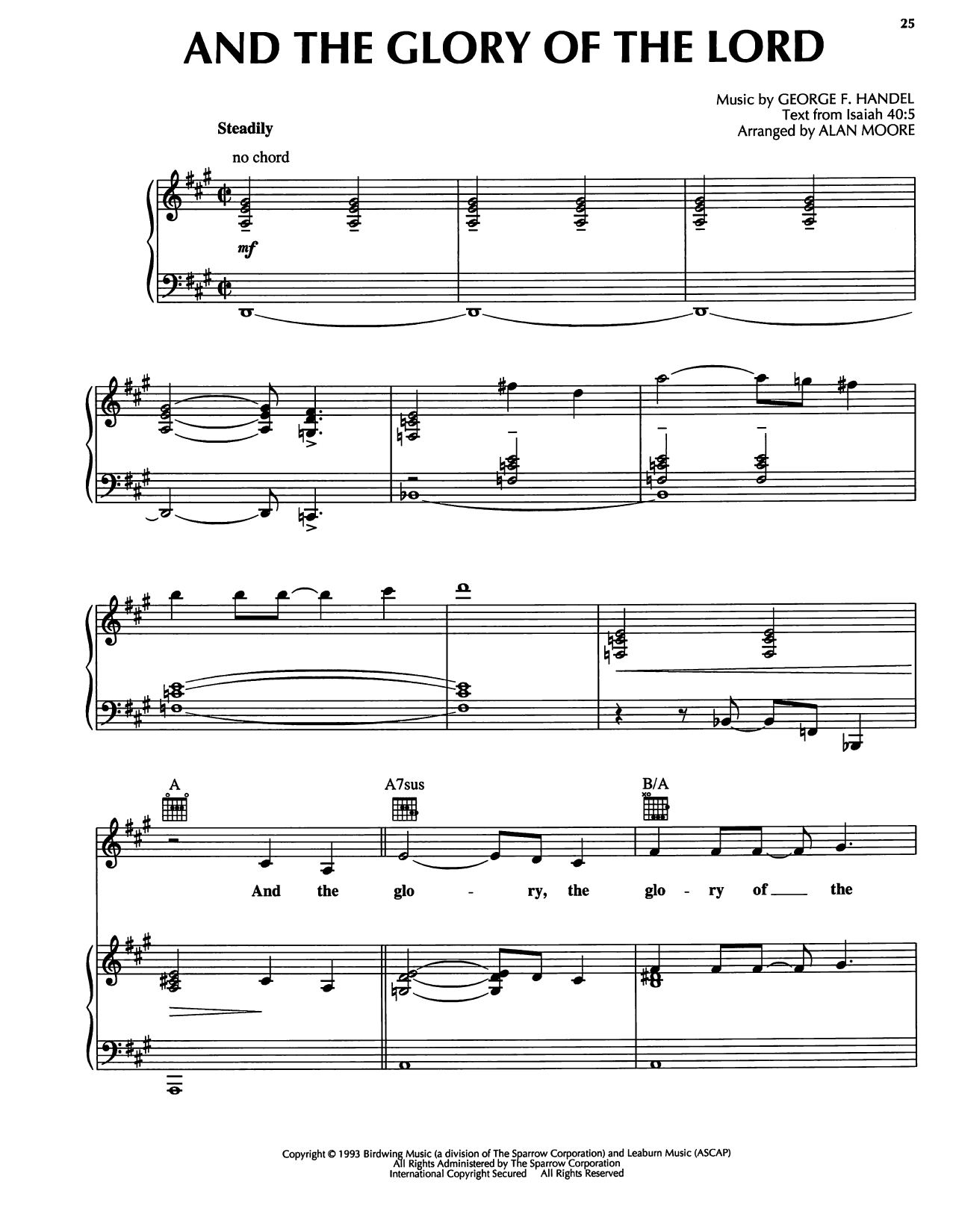 Produktbild zu: And The Glory Of The Lord