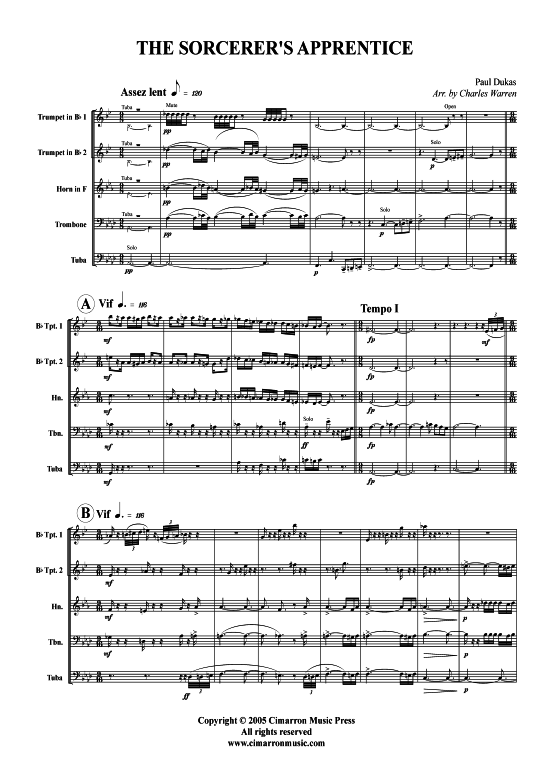 Produktbild zu: The Sorcerers Apprentice Paul Dukas