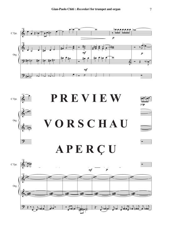 Produktgalerie: Seite 8 von 21 Ricordari , , (Trompete in C oder B + Orgel)