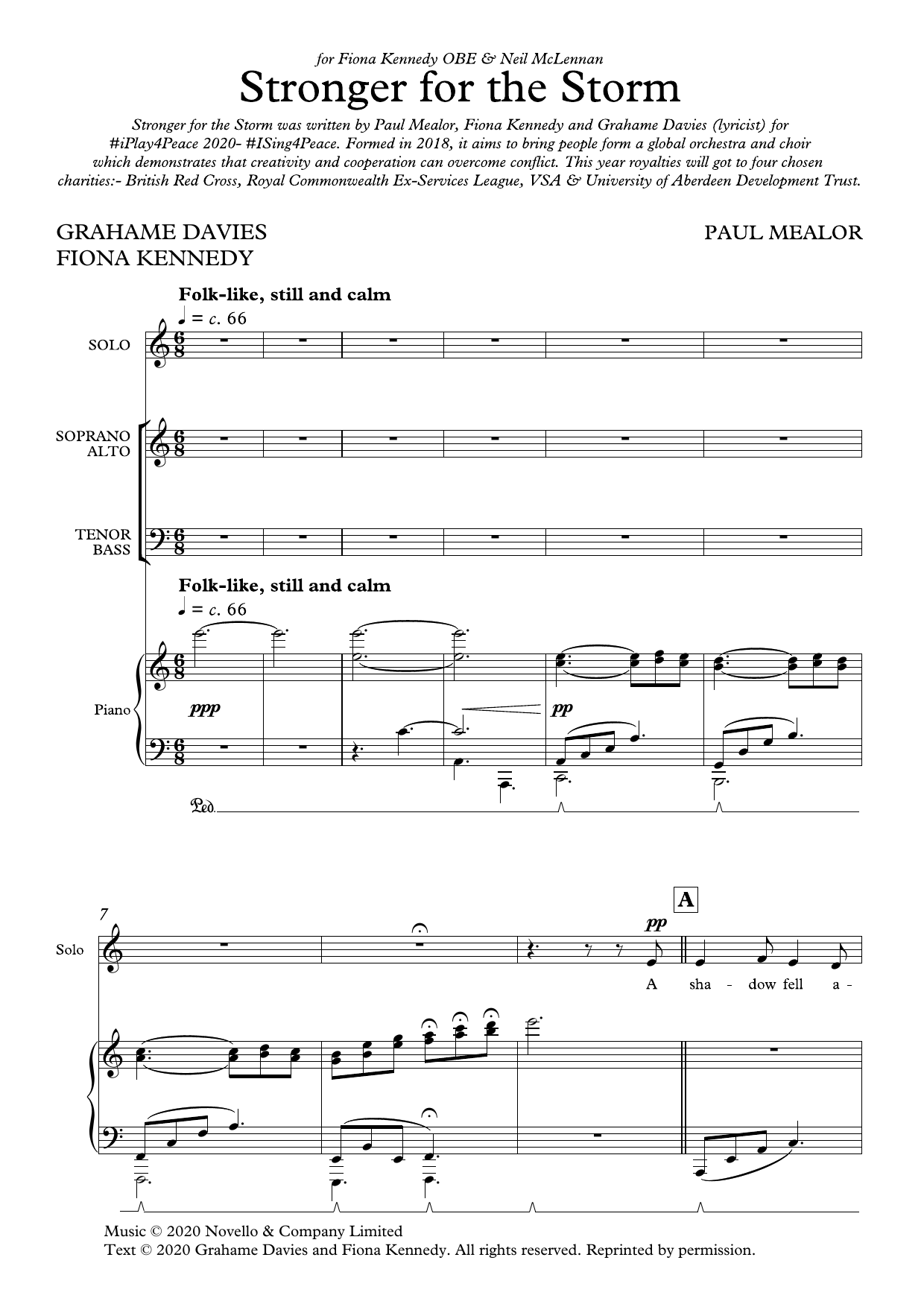 Produktbild zu: Stronger For The Storm (Vocal score)