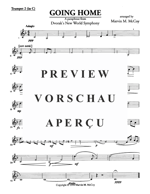 Produktgalerie: Seite 10 von 11 Going Home, , Alphorn in F und Blechbläser Quartett