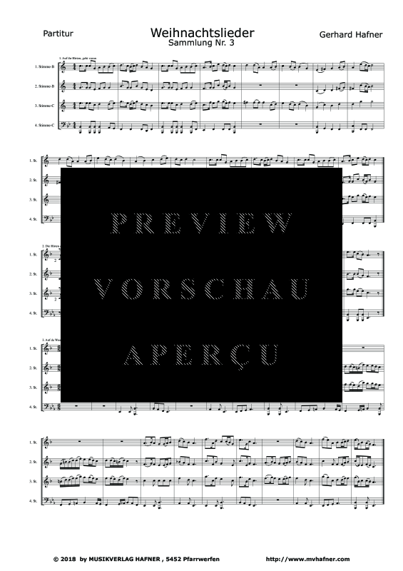 gallery: Weihnachtslieder Nr. 3, , (Großes Blasorchester)