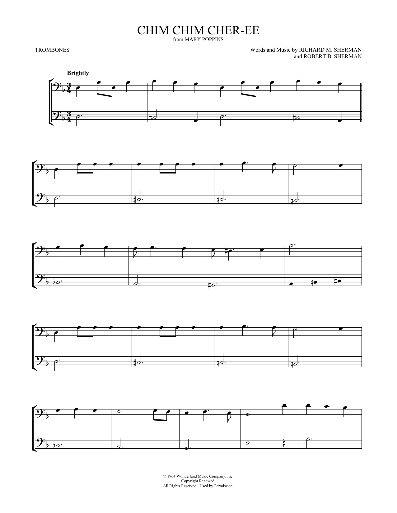 Product gallery: Page 1 of 1 Chim Chim Cher-ee (from Mary Poppins) (arr. Mark Phillips), Dick Van Dyke