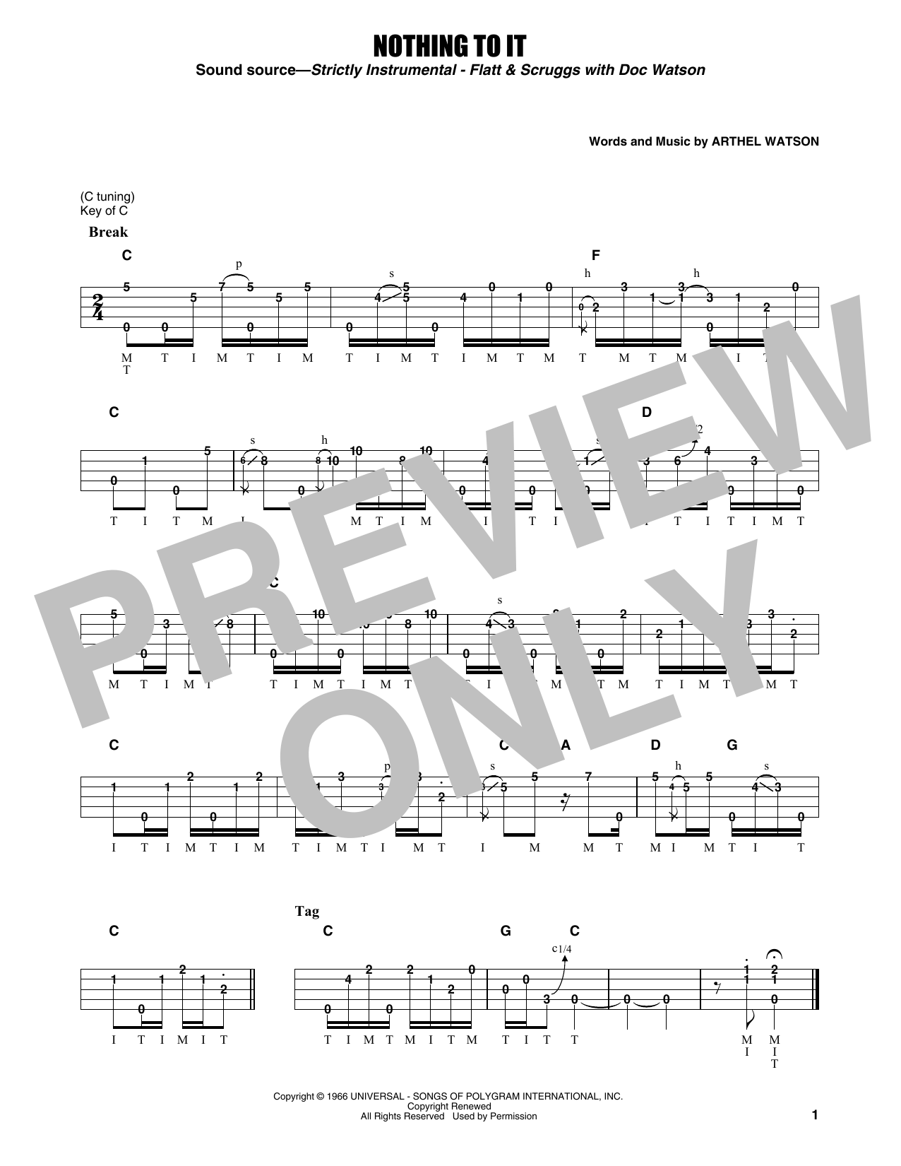 Produktgalerie: Seite 1 von 1 Nothing To It, Flatt & Scruggs, Banjo