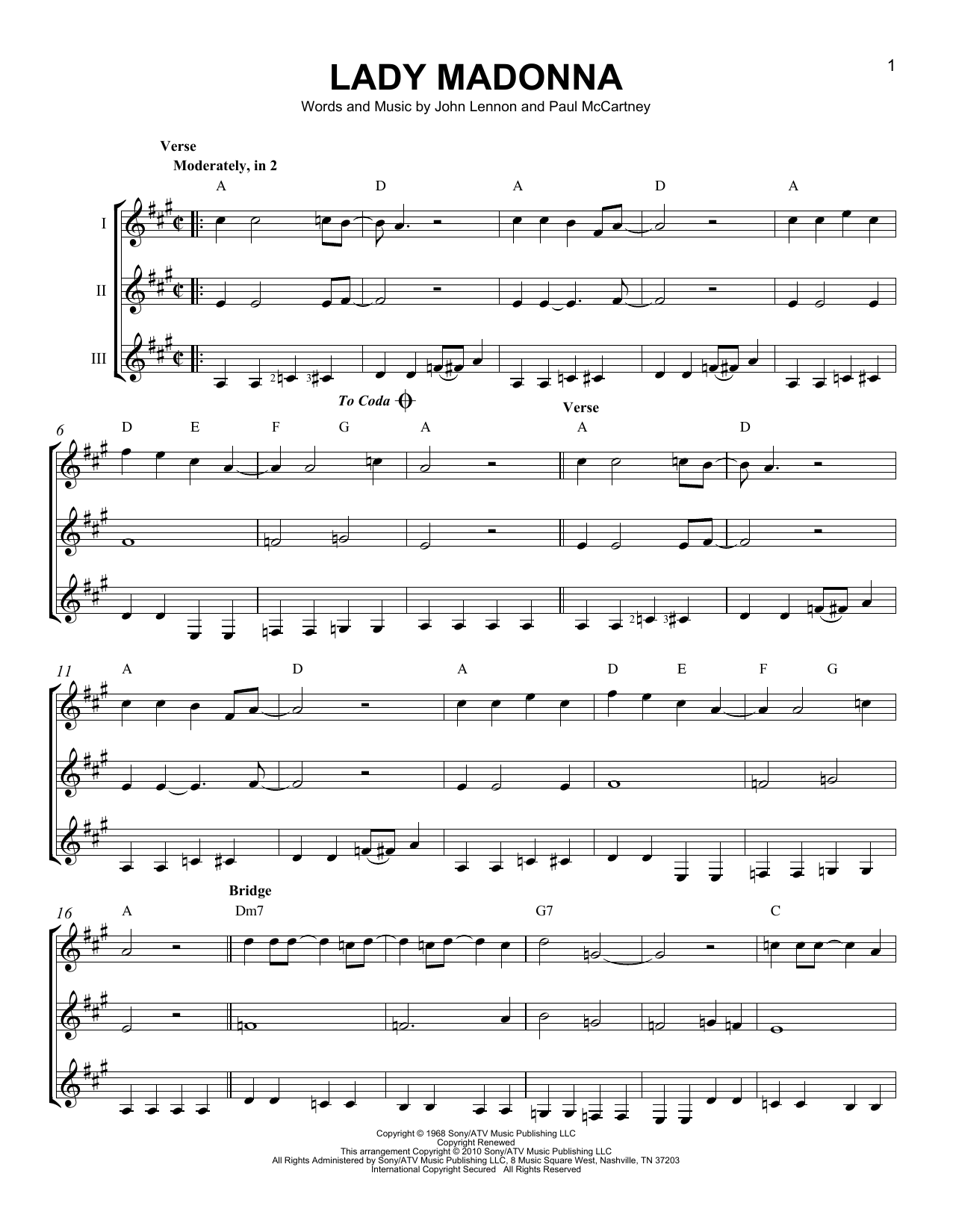 Product gallery: Page 1 of 1 Lady Madonna, The Beatles