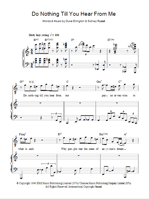 Produktbild zu: Do Nothing Till You Hear From Me (Concerto For Cootie)